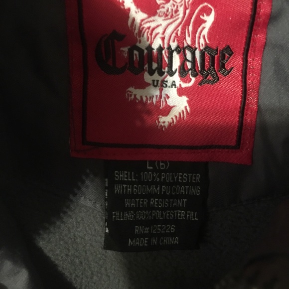 Courage boys gray winter jacket size large - Picture 3 of 3
